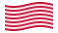 Sons of Liberty (USA ok. 1765, 13 pasów)- machanie flagą