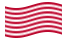 Sons of Liberty (USA ok. 1765, 13 pasów)- machanie flagą