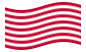 Sons of Liberty (USA ok. 1765, 13 pasów)- machanie flagą