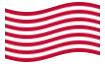 Animowana flaga Sons of Liberty (USA ok. 1765, 13 pasów)