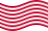 Falująca Sons of Liberty (USA ok. 1765, 13 pasów) flaga statyczna
