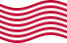 Falująca Sons of Liberty (USA ok. 1765, 13 pasów) flaga statyczna