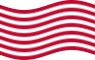 Falująca Sons of Liberty (USA ok. 1765, 13 pasów) flaga statyczna