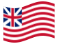 Animowana flaga Grand Union (USA 1775-1777)