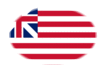 Grand Union (USA 1775-1777)-Flaga jako winieta owalna