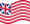 Falująca Grand Union (USA 1775-1777) flaga statyczna