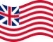 Falująca Grand Union (USA 1775-1777) flaga statyczna