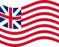 Falująca Grand Union (USA 1775-1777) flaga statyczna