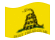 Gadsden (USA ok. 1775)- machanie flagą