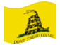 Gadsden (USA ok. 1775)- machanie flagą