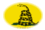 Gadsden (USA ok. 1775)-Flaga jako winieta owalna