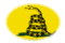 Gadsden (USA ok. 1775)-Flaga jako winieta owalna