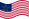 Falująca Great Star (USA 1818-1819) flaga statyczna
