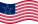 Falująca Great Star (USA 1818-1819) flaga statyczna