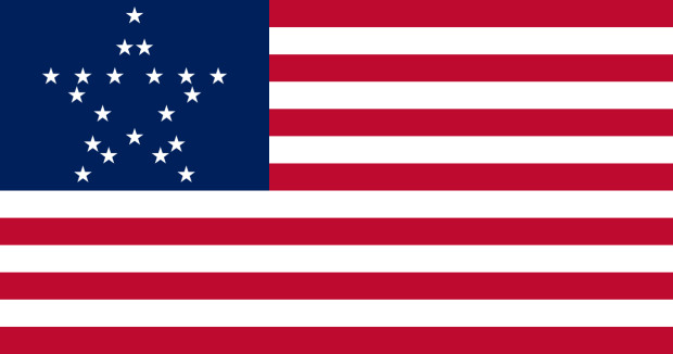 Flaga Great Star (USA 1818-1819), Flaga Great Star (USA 1818-1819)