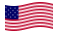 Star-Spangled Banner (USA 1795-1818)- machanie flagą