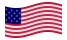 Star-Spangled Banner (USA 1795-1818)- machanie flagą