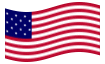 Animowana flaga Star-Spangled Banner (USA 1795-1818)