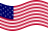 Falująca Star-Spangled Banner (USA 1795-1818) flaga statyczna