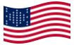 Animowana flaga Fort Sumter (USA 1861)