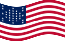 Falująca Fort Sumter (USA 1861) flaga statyczna