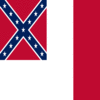 Blood-Stained Banner (Skonfederowane Stany 1865)-Flaga kwadratowa