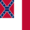 Blood-Stained Banner (Skonfederowane Stany 1865)-Flaga kwadratowa