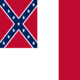 Blood-Stained Banner (Skonfederowane Stany 1865)-Flaga kwadratowa
