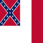 Blood-Stained Banner (Skonfederowane Stany 1865)-Flaga kwadratowa
