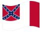 Animowana flaga Blood-Stained Banner (Skonfederowane Stany 1865)