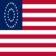 USA 37 gwiazd (1867-1877)-Flaga kwadratowa