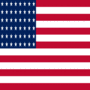 USA 48 gwiazd (1912-1959)-Flaga kwadratowa