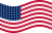 Falująca USA 48 gwiazd (1912-1959) flaga statyczna