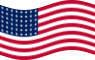 Falująca USA 48 gwiazd (1912-1959) flaga statyczna