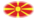 Macedonia-Flaga jako winieta owalna