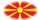 Macedonia-Flaga jako winieta owalna