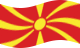 Falująca Macedonia flaga statyczna