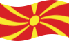 Falująca Macedonia flaga statyczna