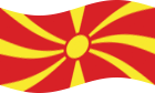 Falująca Macedonia flaga statyczna