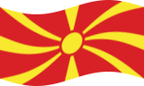 Falująca Macedonia flaga statyczna