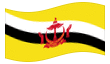 Animowana flaga Państwo Brunei Darussalam