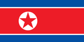 Grafika flagi Korea Północna