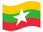 Animowana flaga Myanmar (Birma, Birma)