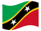 Animowana flaga Saint Kitts i Nevis
