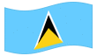 Animowana flaga Saint Lucia