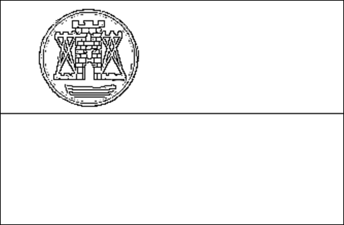 Kontur flagi do kolorowania: Memel (1920 - 1939)