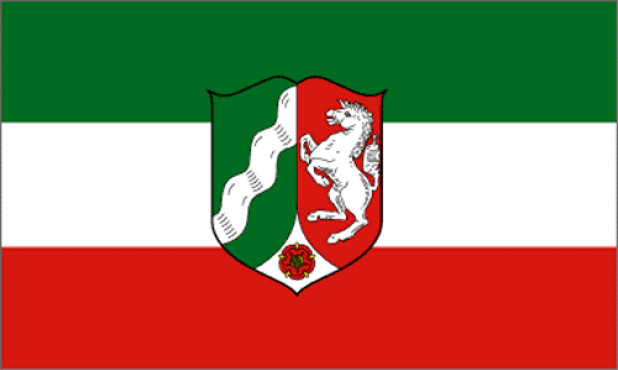 Flaga Nadrenia Północna-Westfalia