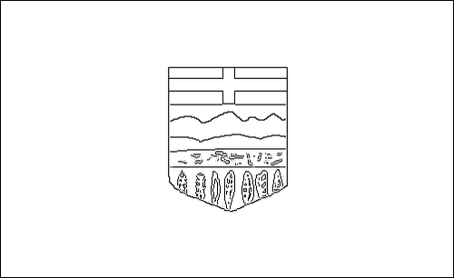 Kontur flagi do kolorowania: Alberta