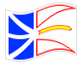 Animowana flaga Nowa Fundlandia i Labrador