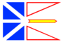 Grafika flagi Nowa Fundlandia i Labrador